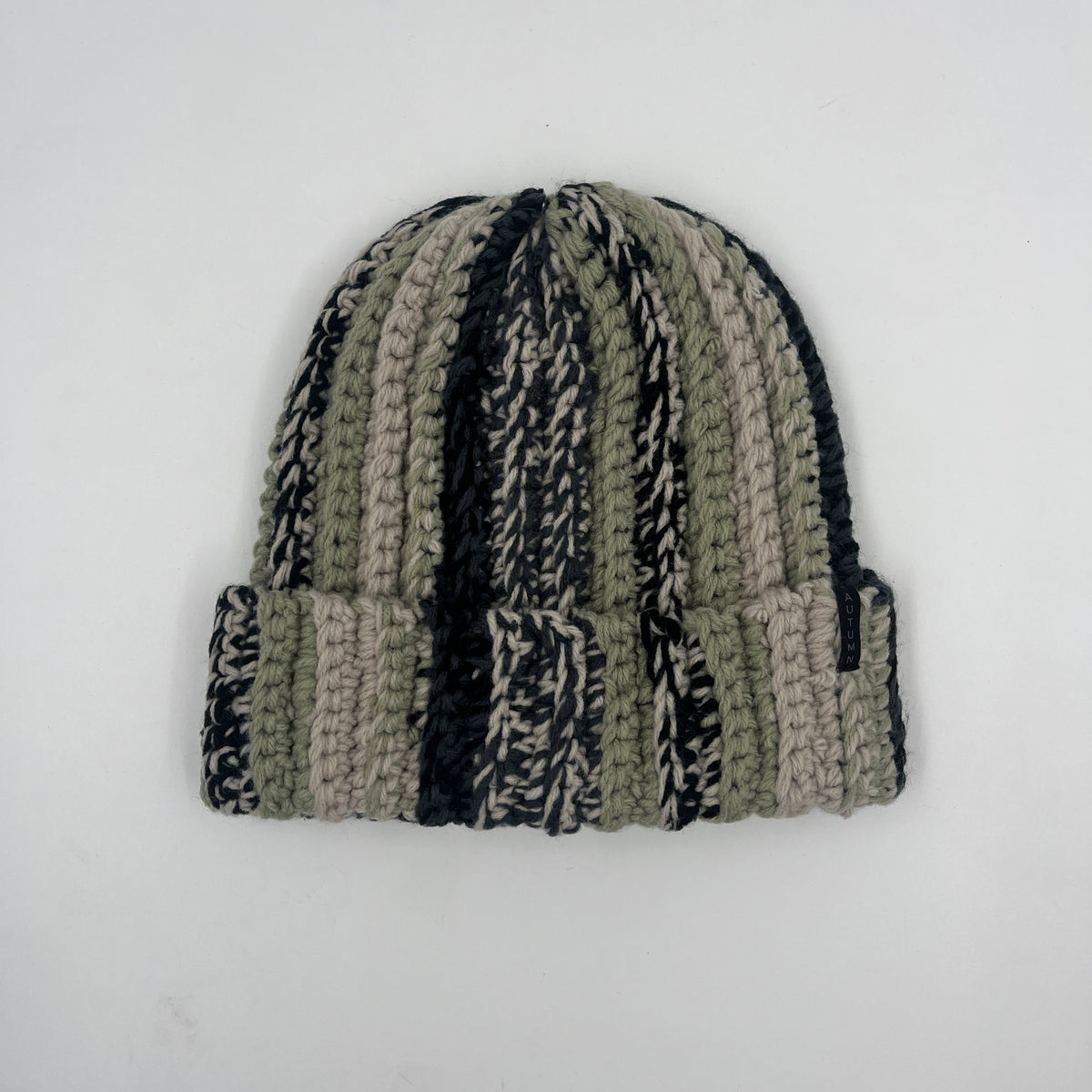 Patchwork Beanie (Sand)