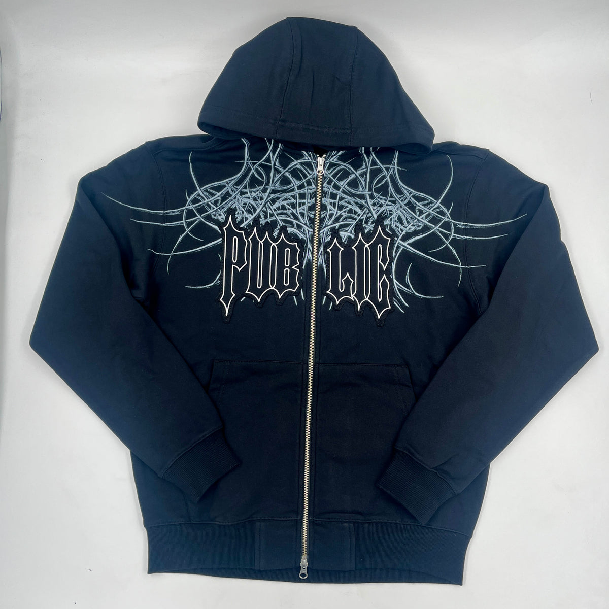 General Zip-Up Hoodie (Black)