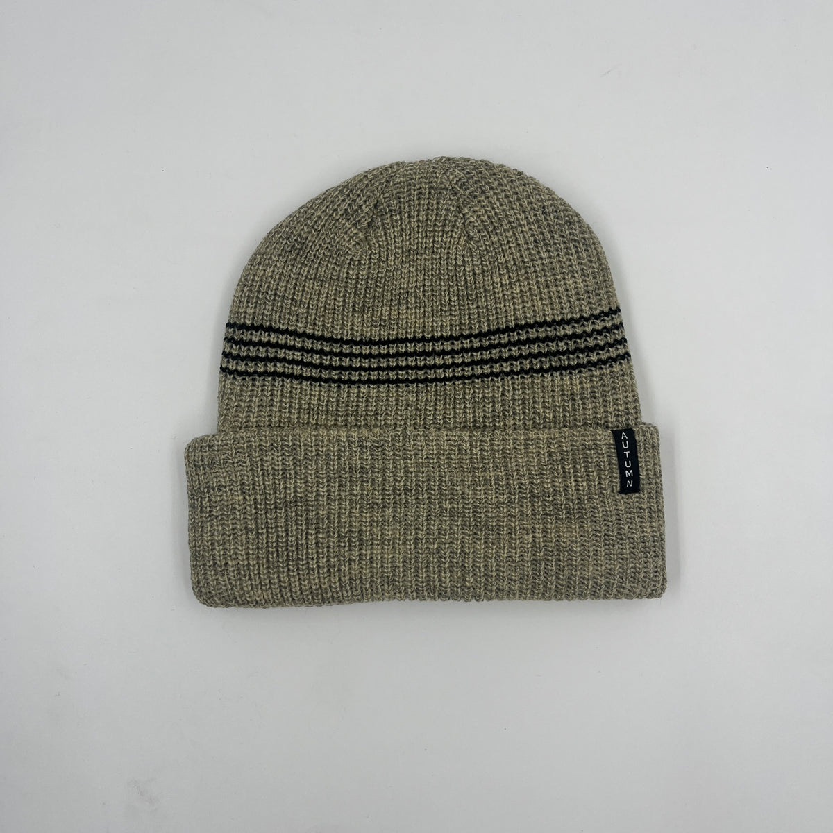 Mini Stripe Beanie (Cream)