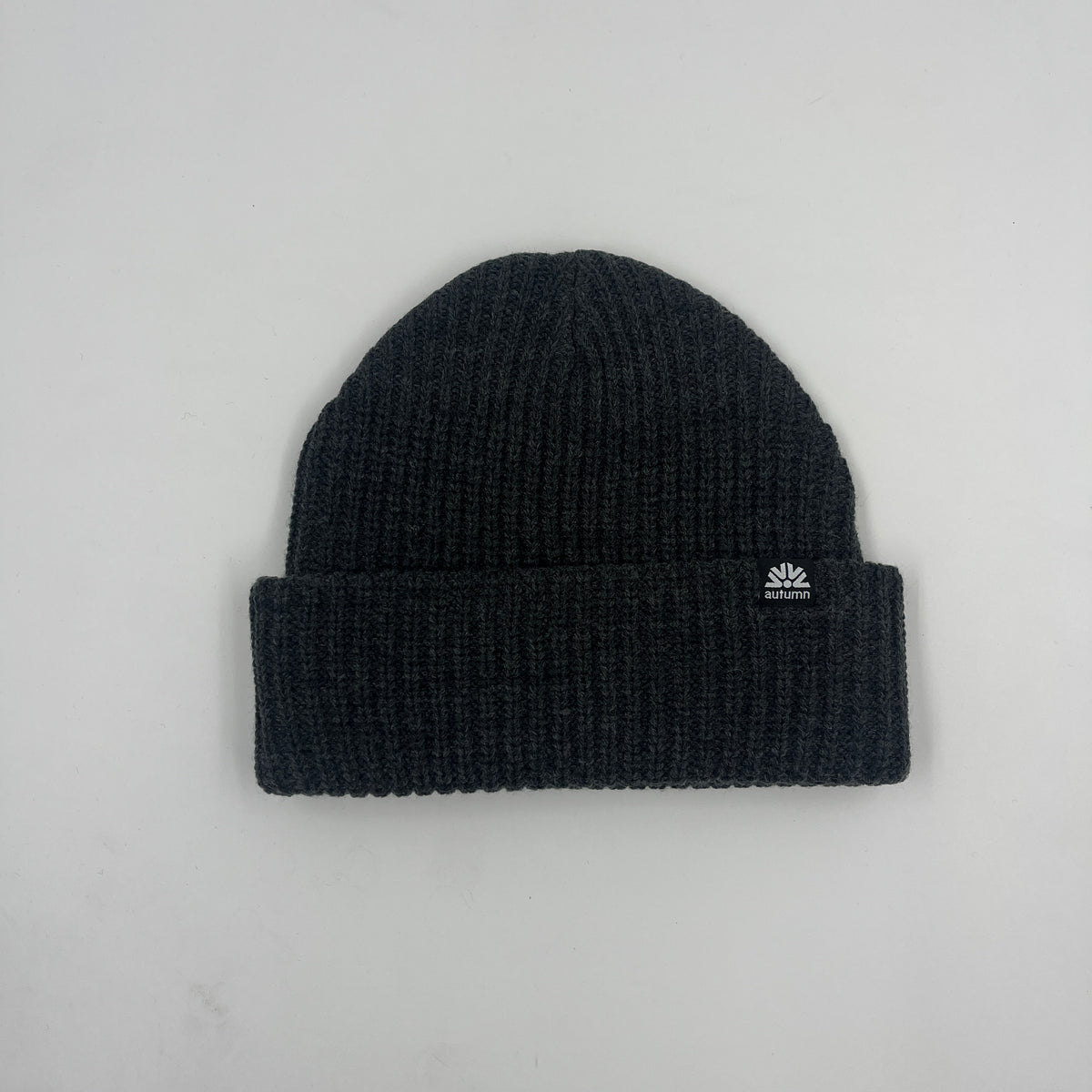 Ribbed Knit Beanie (Charcoal)