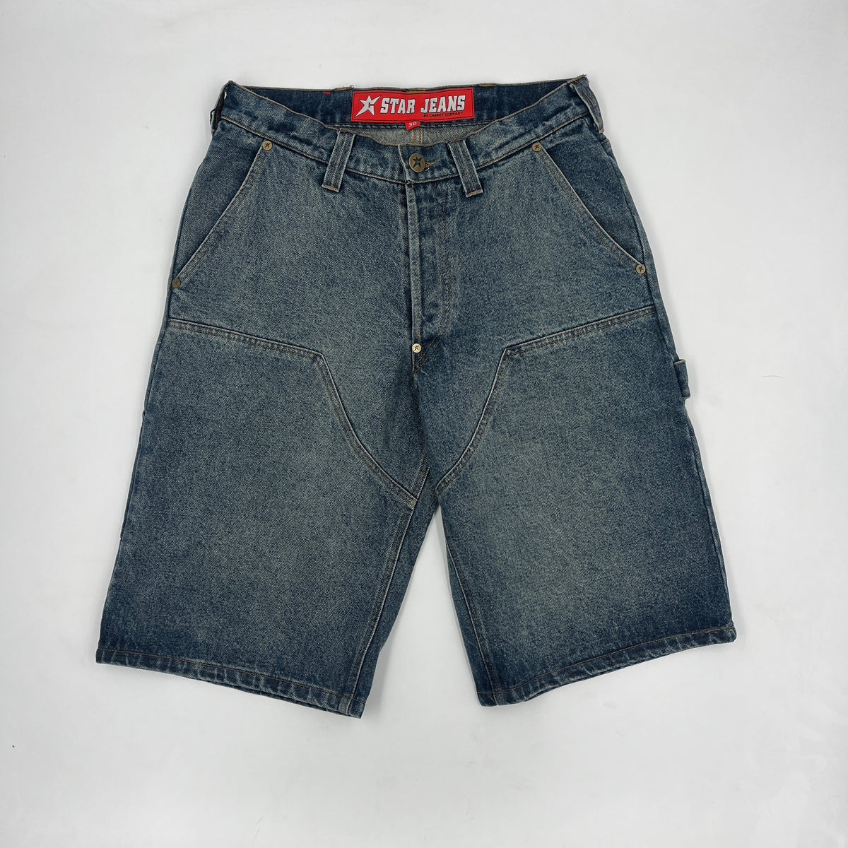 C Star Double Knee Shorts (Blue)
