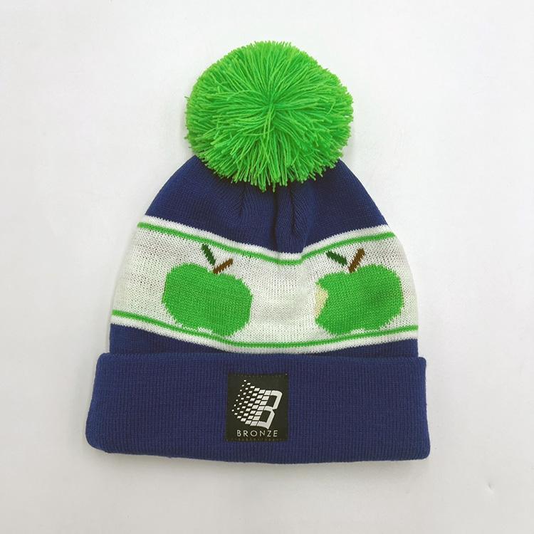 Apple Beanie (Blue)