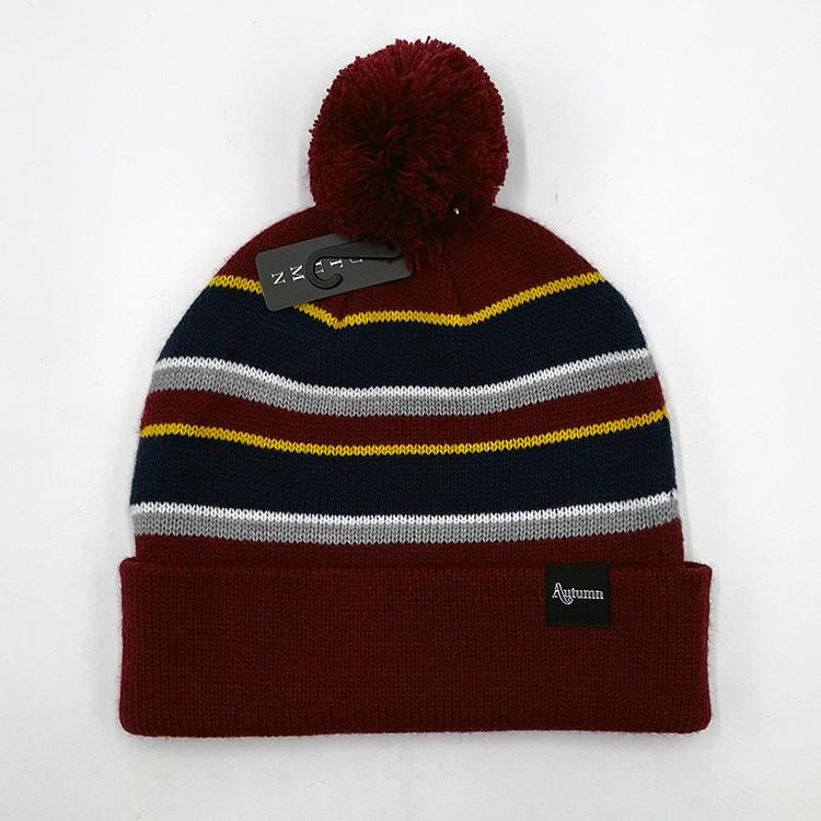 Drifter Pom Beanie (Burgundy)