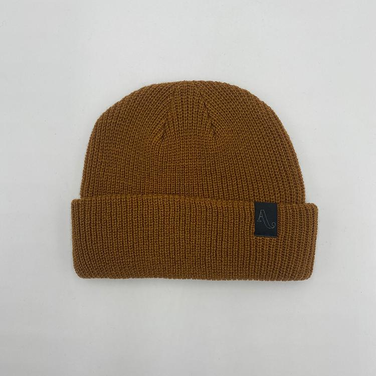 Simple Work Beanie (Brown)