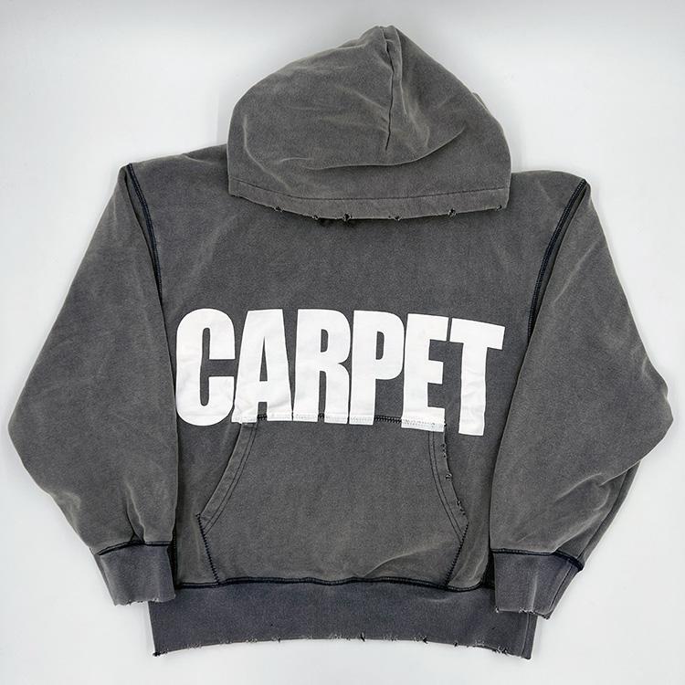 Battered Hoodie (Faded Black)