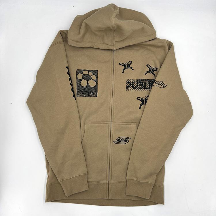 Sum Zip Hoodie (Brown)