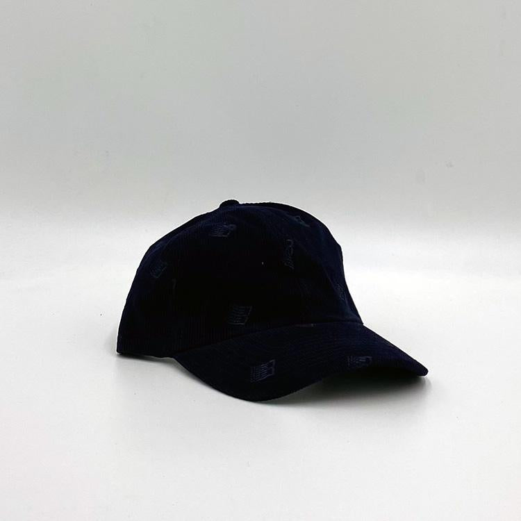 All Over Embroidered Cap (Navy)