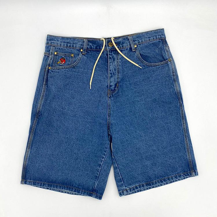 Apple Denim Shorts (Washed Indigo)