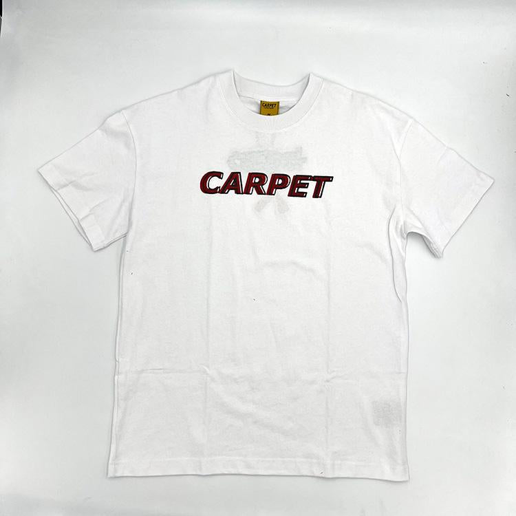 Misprint Tee (White/Red Glitter)