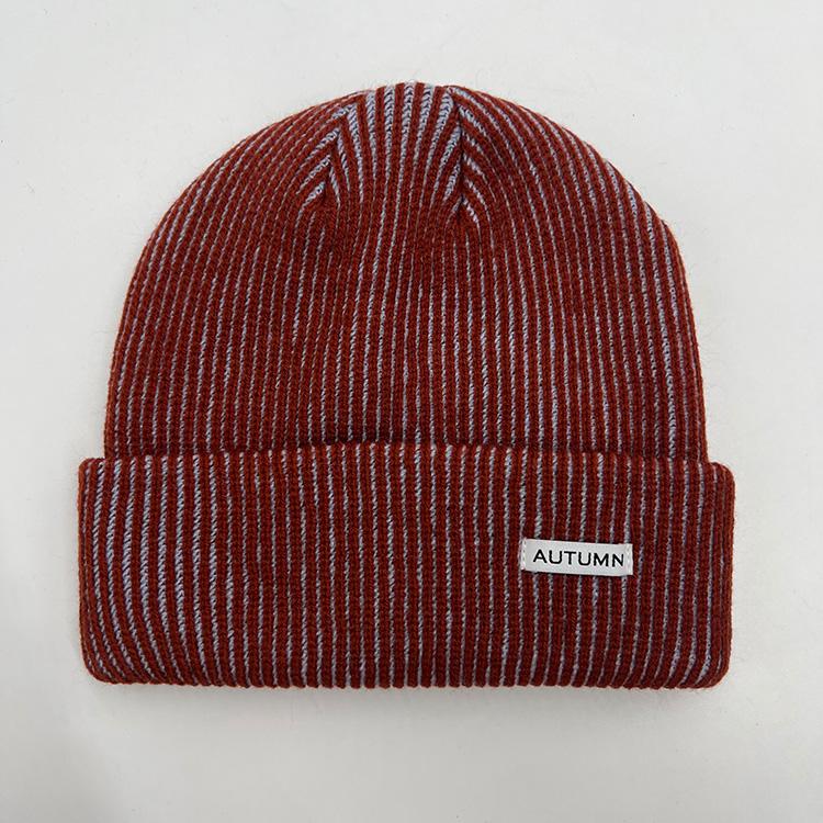 Cord Beanie (Rust)