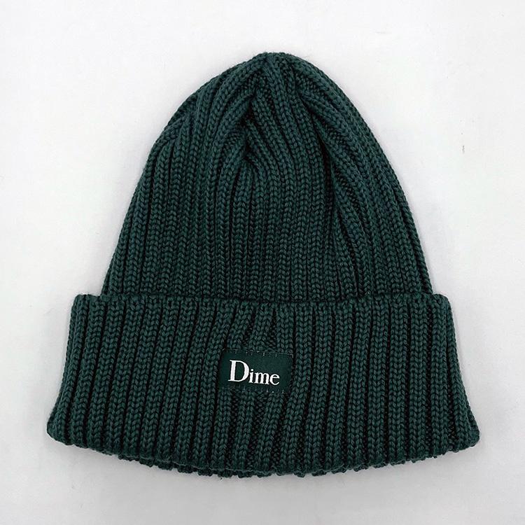 Classic Rib Beanie (Dark Green)