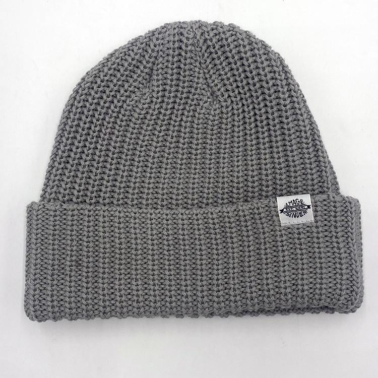 Knit Cuff Beanie (Steel)