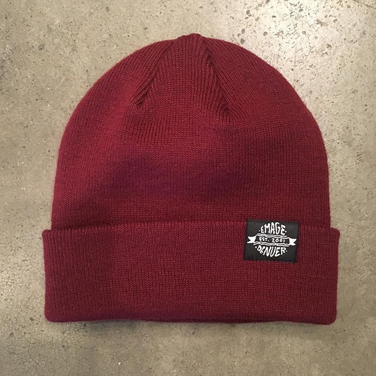 Emage Denver Logo Beanie (Burgundy)