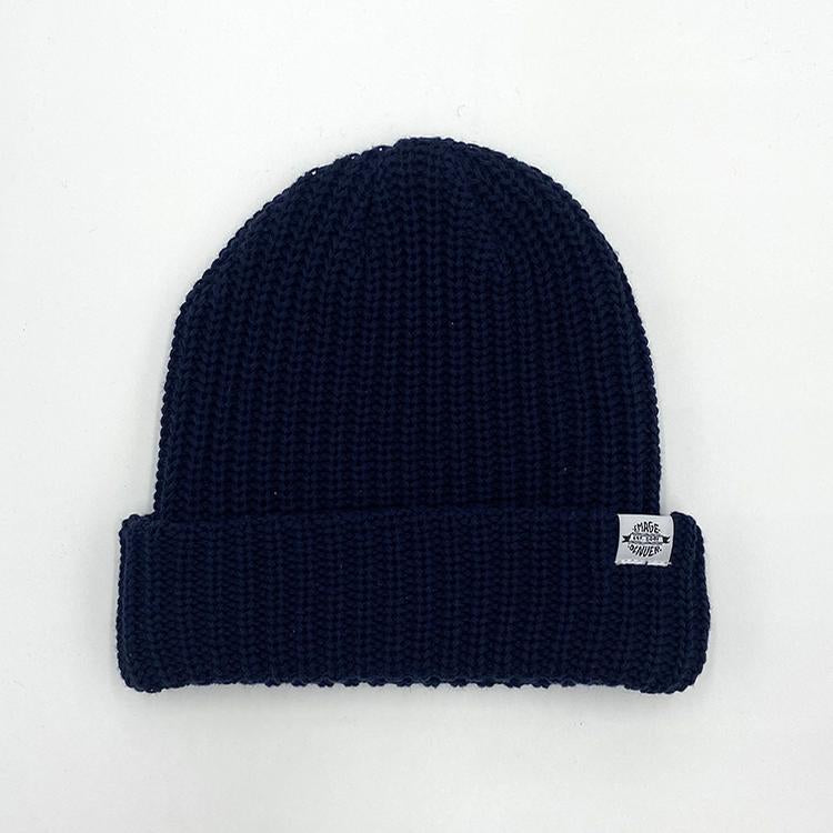 Knit Beanie (Navy)