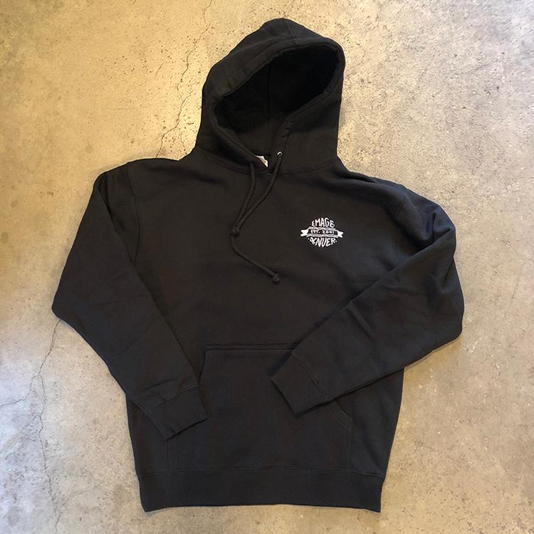Embroidered Hoodie (Black/White)