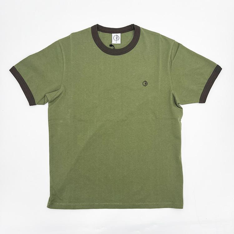 Ringer Tee (Army Green/Brown)