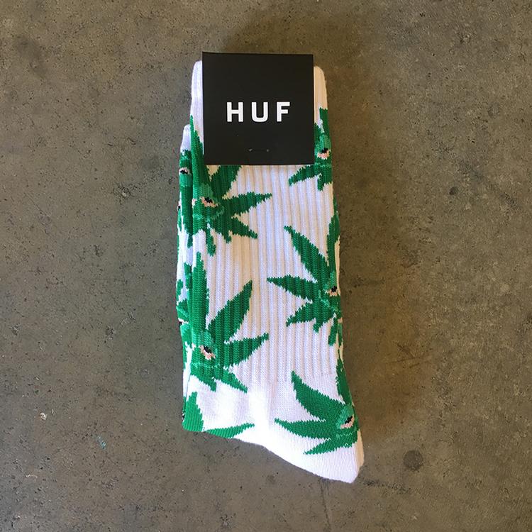 Green Buddy Crew Sock (White)