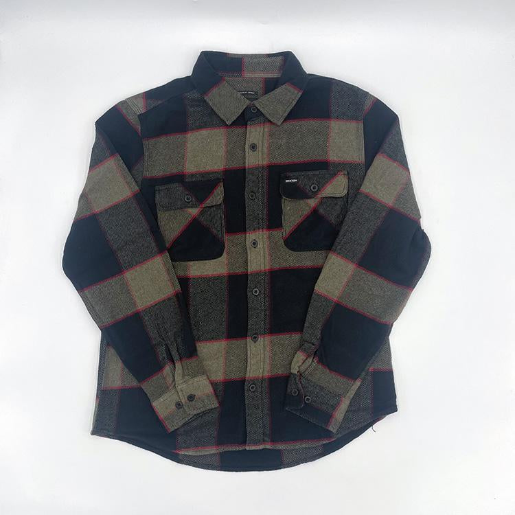 Bowery L/S Flannel (Heather Grey/Charcoal)