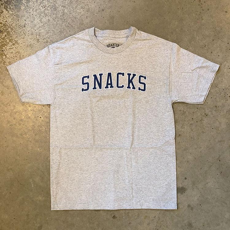 Snack Varsity Tee (H. Grey)