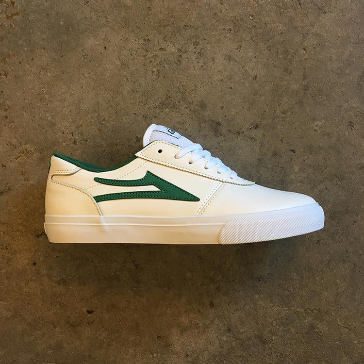 Manchester (White/Green Leather)