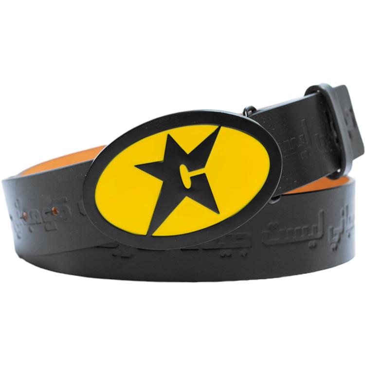 Leather Belt W Buckle (Black)