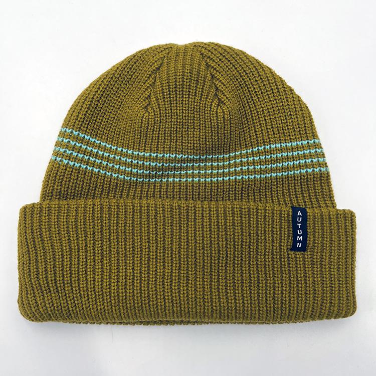Mini Stripe Beanie (Harvest)