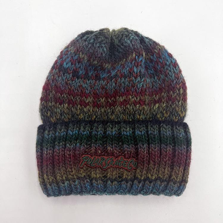 Multi Beanie (Blue/Wine/Green)