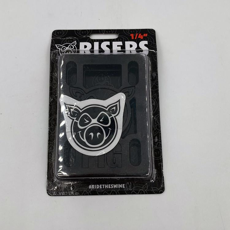 1/4" Riser Black