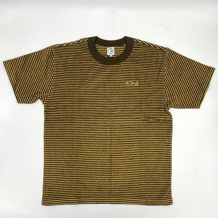 Terry Stripe Tee (Brown)