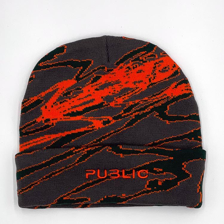 Toxic Knit Beanie (Charcoal)