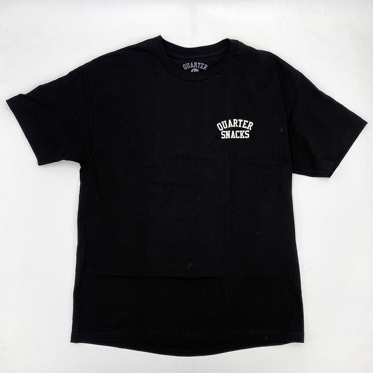 Flocked Greyscale Snackman Tee (Black)