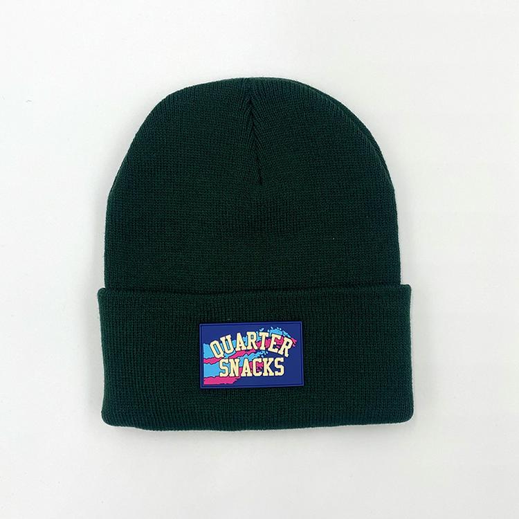 Rubber Label Beanie (Forrest Green)
