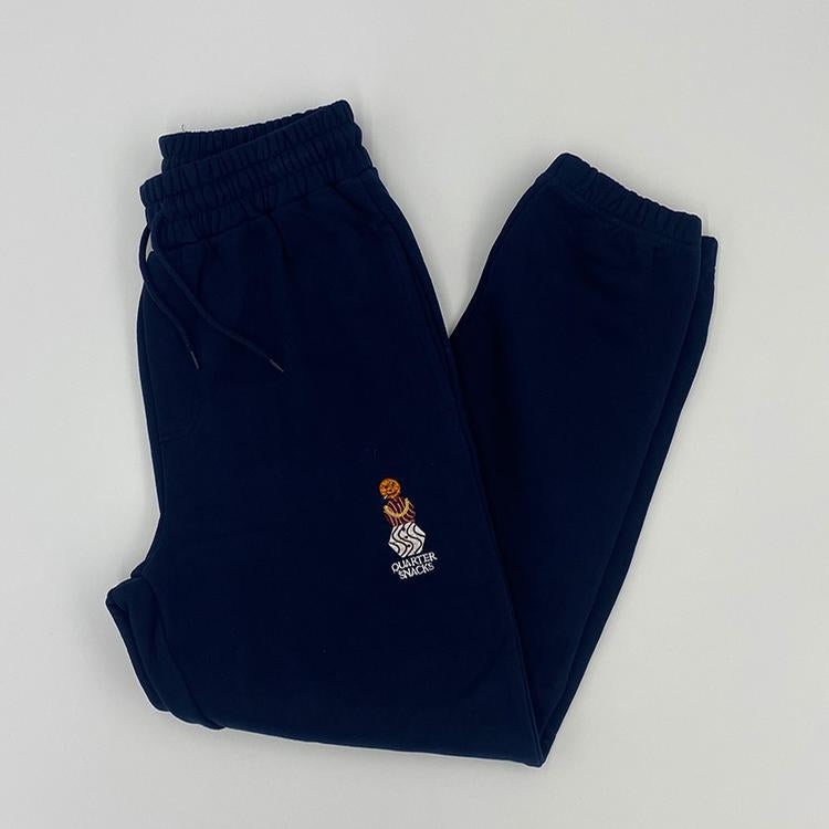 Embroidered Snackman Sweatpants (Navy)