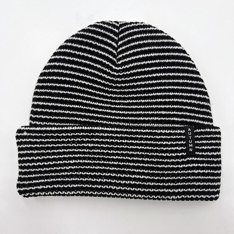 Stripe Beanie (Black)