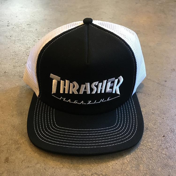 Mesh Logo Cap (Black/White)