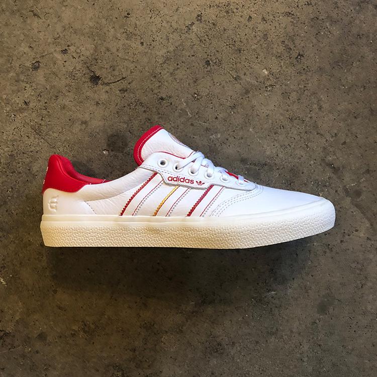 3MC x Evisen (White Leather/Scarlet)