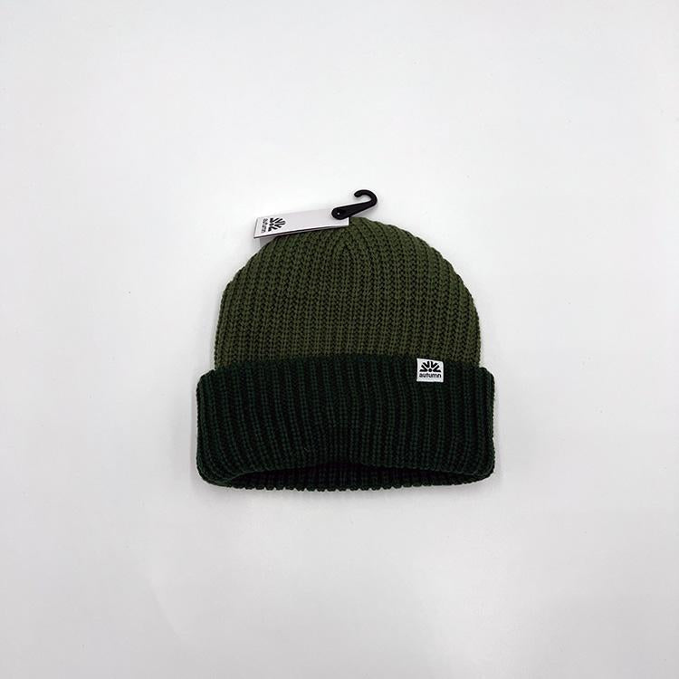 Dual Tone Beanie (DK Green)