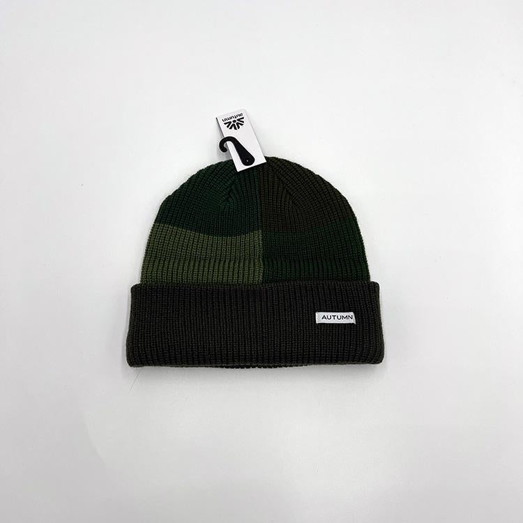 Patchwork Beanie (Green)