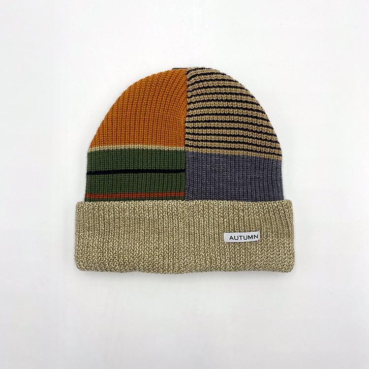 Patchwork Select Beanie (Khaki)