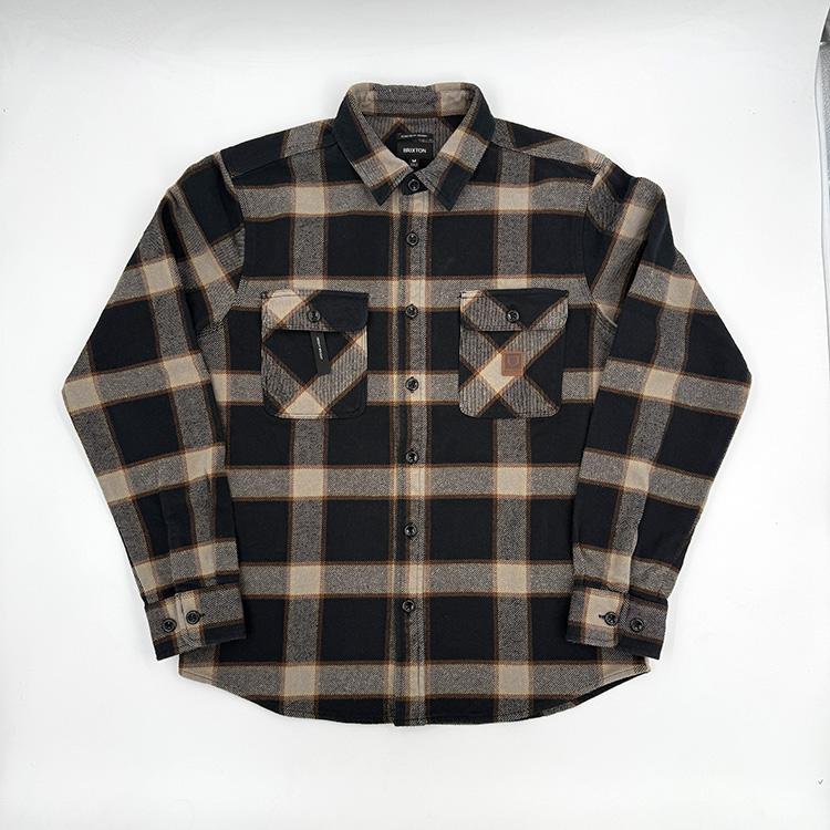 Bowery Heavy Weight L/S Flannel (Black/Cream)