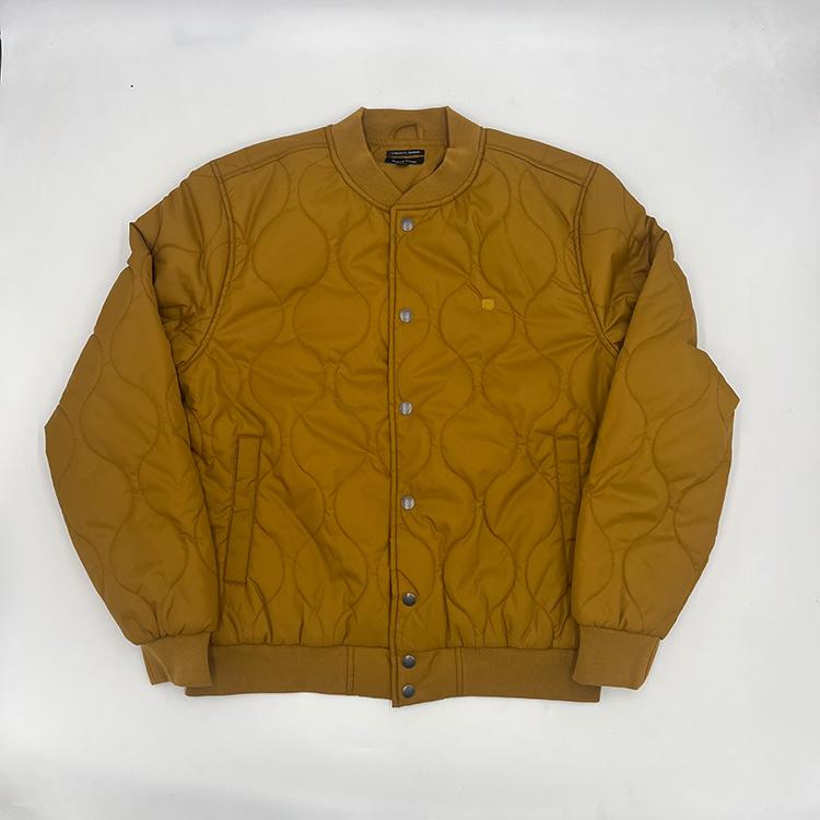 Dillinger Quilted Bomber Jacket (Golden Brown)