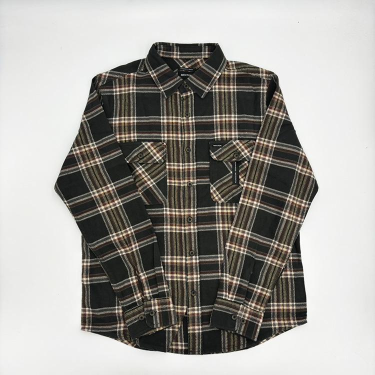 Bowery L/S Flannel (Black/Charcoal/Off White)