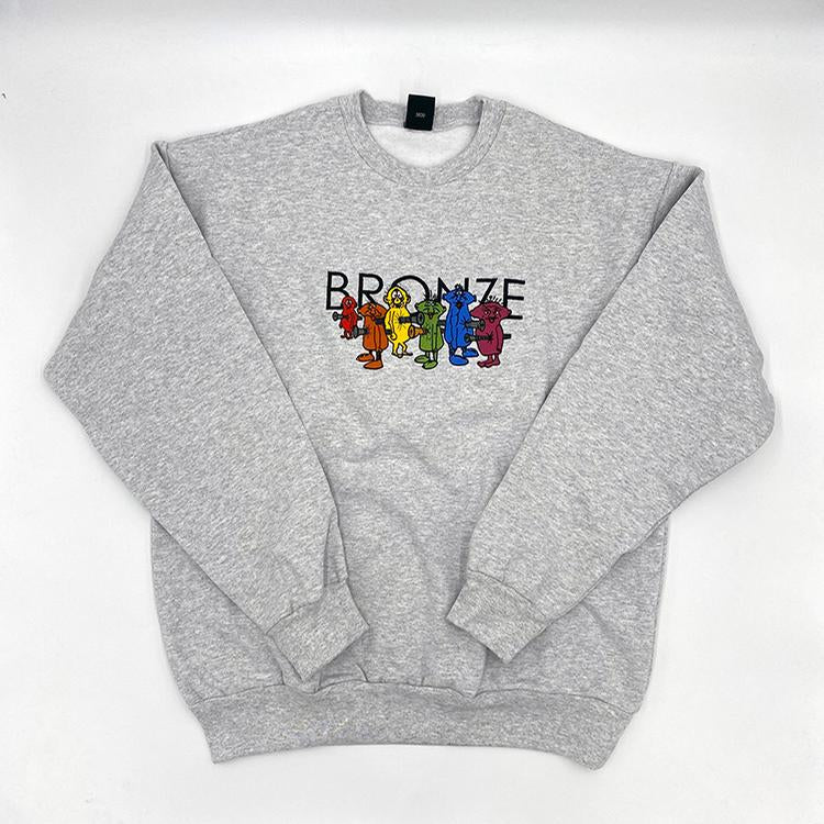 Bolt Boys Embroidered Crew (Ash)
