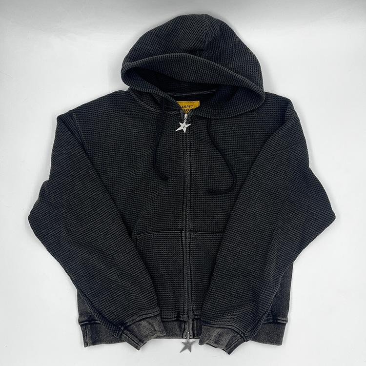 C Star Double Zip Thermal Hoodie (Black)