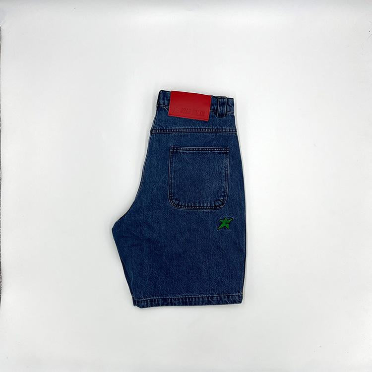 C Star Jean Short (Denim/Green)