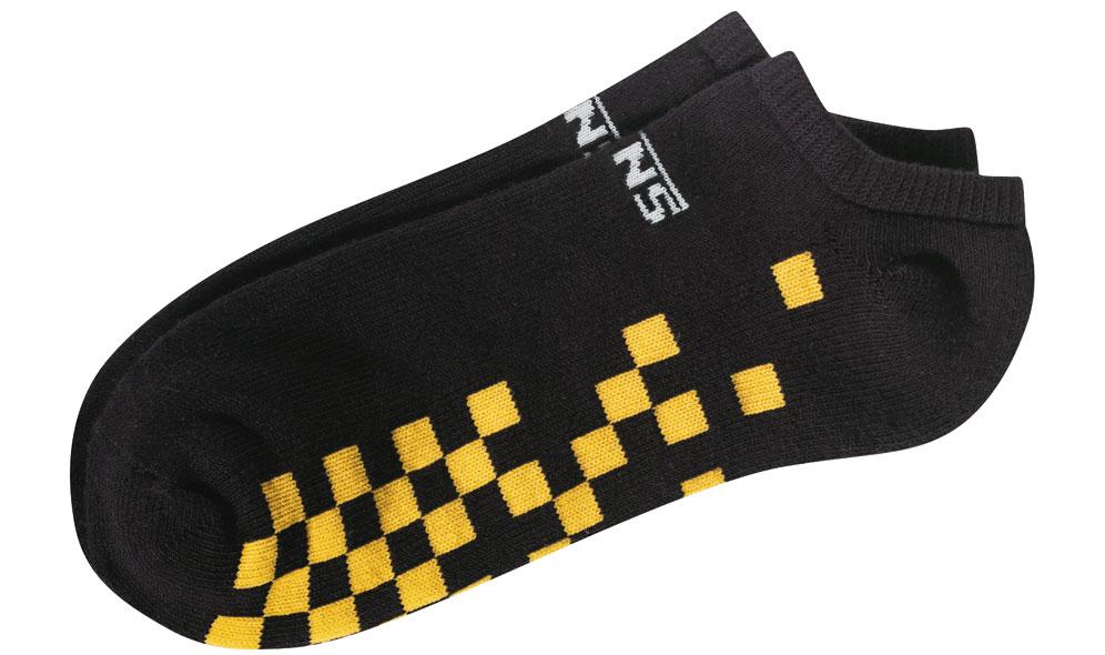 M Checkerboard No Show Sock
