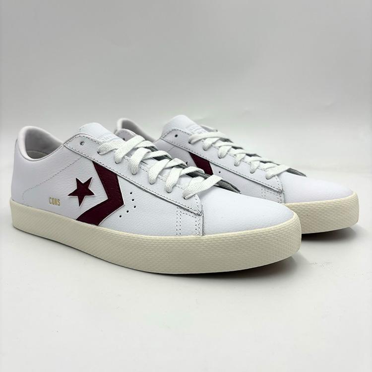PL Vulc Pro Ox (White/Deep Bordeaux)