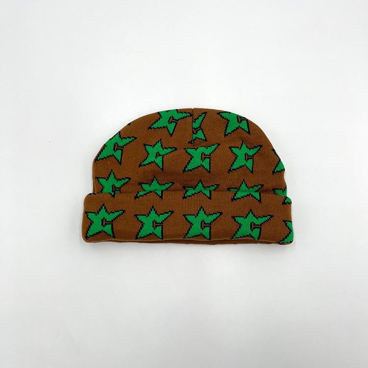C Star Beanie (Brown/Green)
