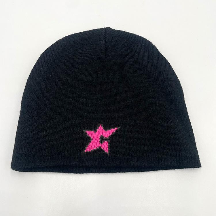 C Star No Fold Beanie (Black)