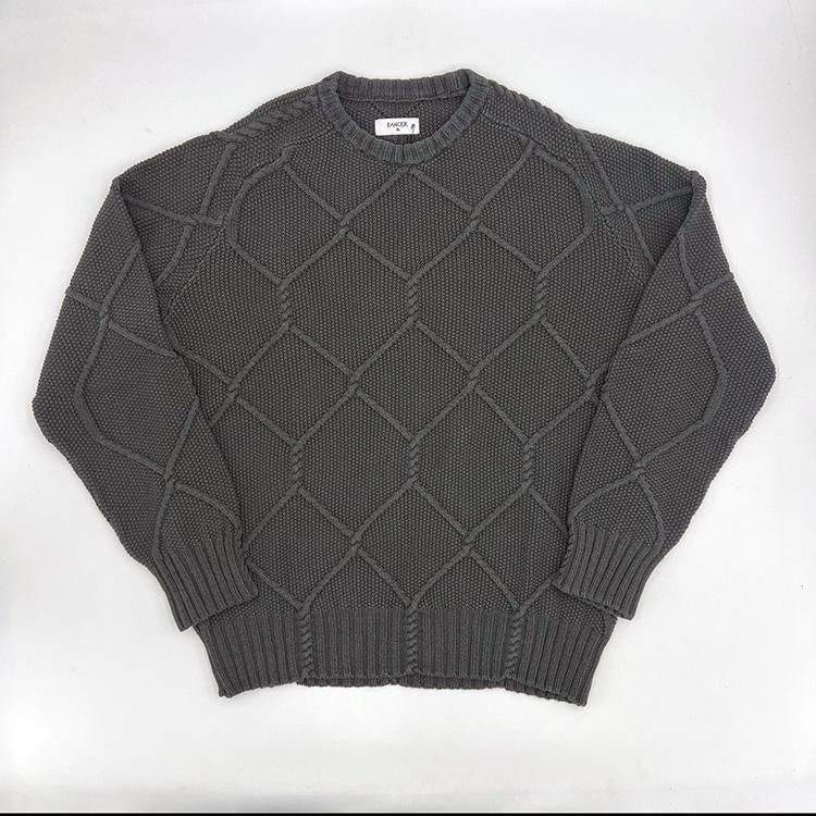 Fence Knit Sweater (Charcoal)
